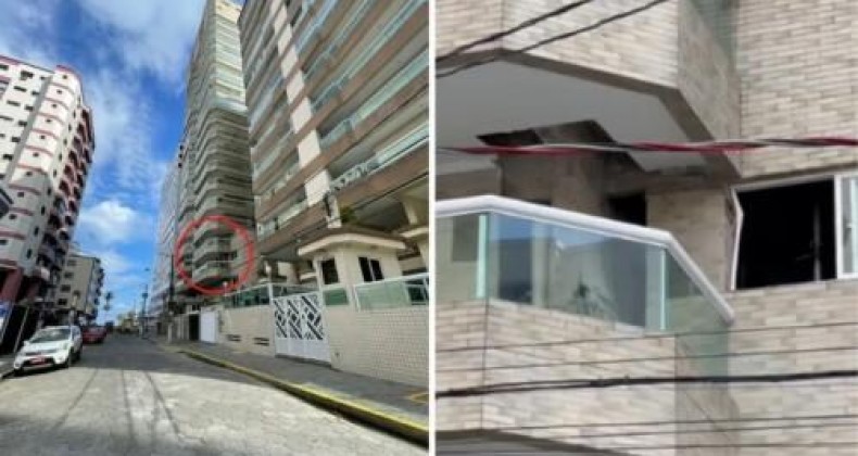 Prédio residencial de 20 andares é evacuado após coluna ceder.