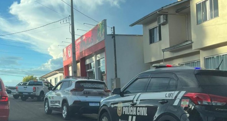 Tentativa de roubo em mercado movimenta Polícia em Nova Erechim.