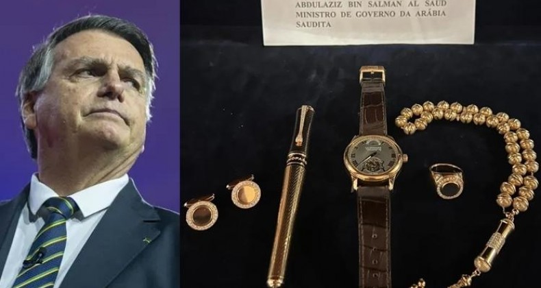 Bolsonaro devolve joias e armas presenteadas pelo governo saudita.