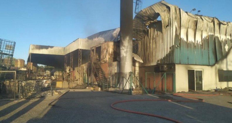 Empresa de aditivos químicos atingida por incêndio em Xanxerê.
