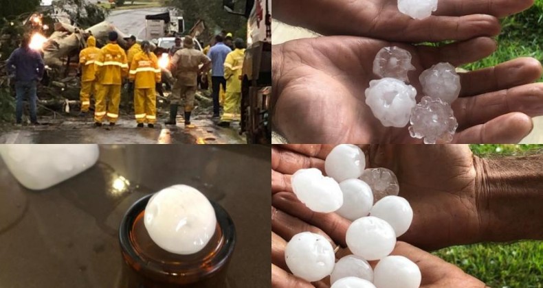 Temporal deixa estragos em municípios do oeste de SC.