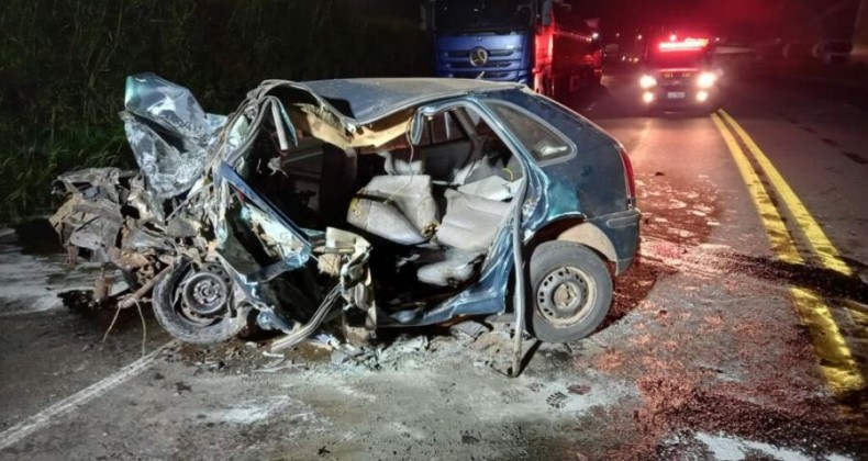 Identificadas as três pessoas que morreram após colisão na BR-282.