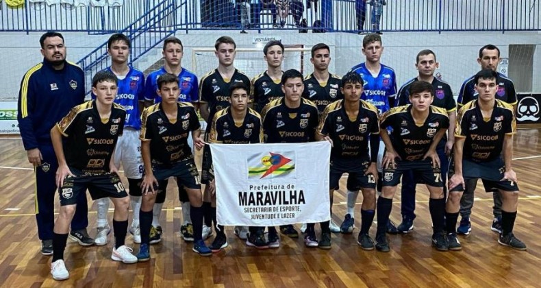 Sub-16 de Maravilha está nas quartas de final da Liga Catarinense de Futsal.