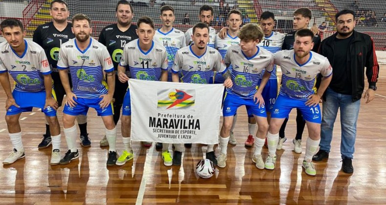 Maravilha vence na primeira rodada da 2ª Taça Sicredi Amerios de futsal.