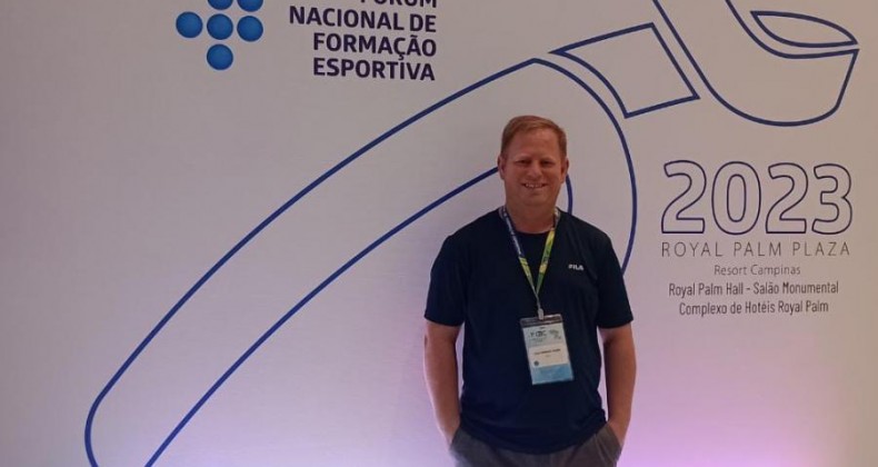 Professor Tiego participa de Fórum do Esporte em São Paulo.