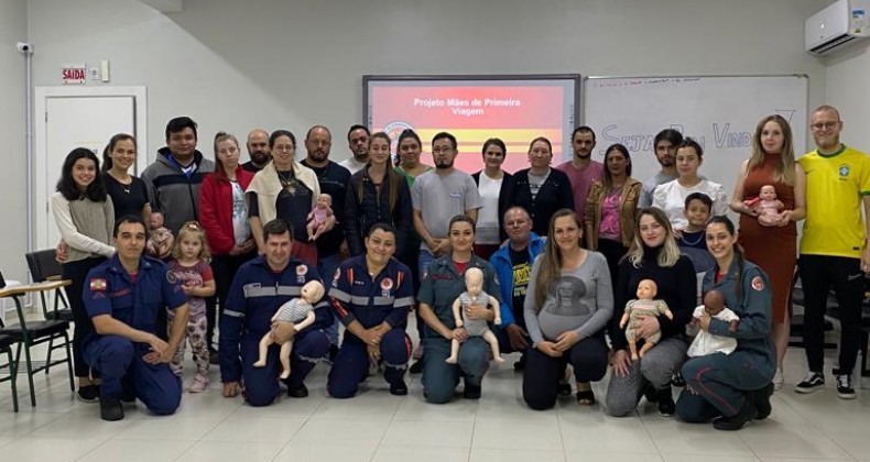 Corpo de Bombeiros e SAMU de Maravilha realizam treinamento para mães