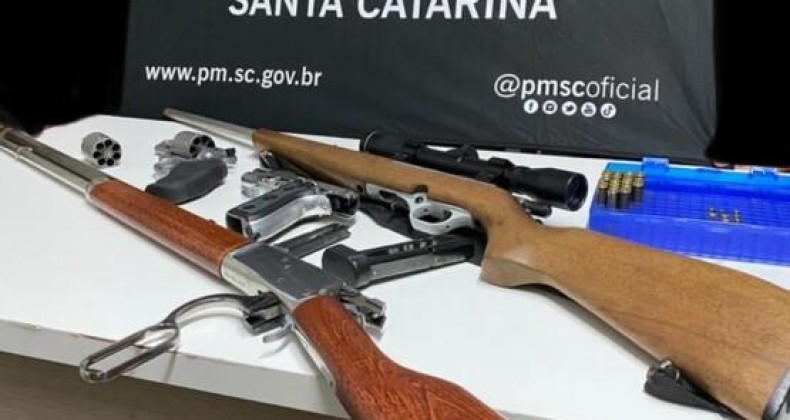 Homem é preso após disparos no Oeste de SC.