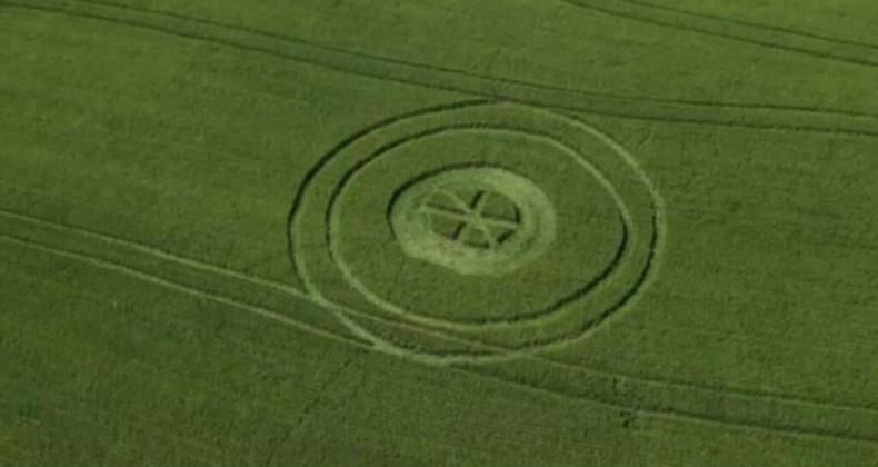 Suposto agroglifo chama atenção em Ipuaçu, no Oeste de SC.