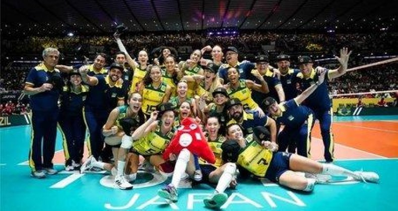 Vôlei feminino do Brasil garante vaga nas Olimpíadas de Paris.