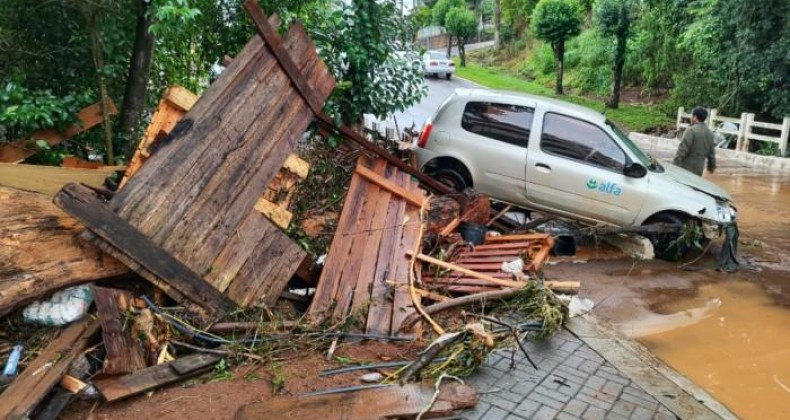 Quilombo está entre os municípios mais afetados pelas chuvas no Oeste.