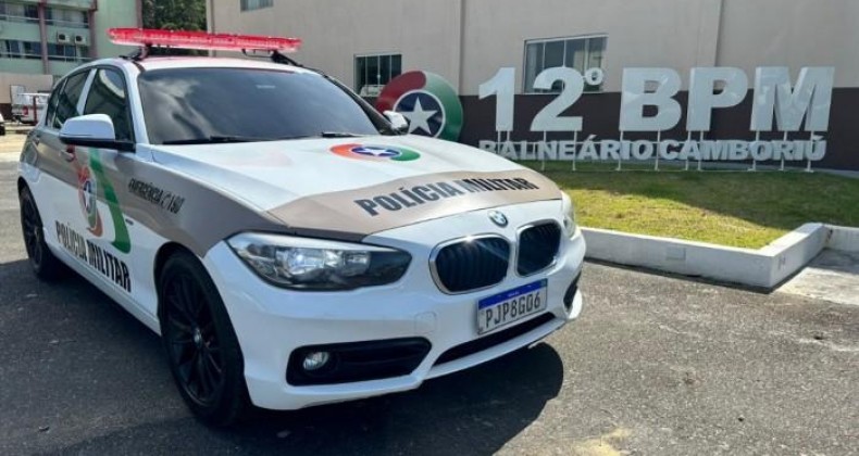 BMW apreendida em operação policial vira viatura da PM.