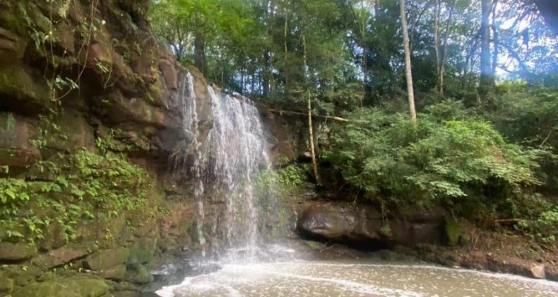 Fezes de animais são depejadas em Rio de Modelo.