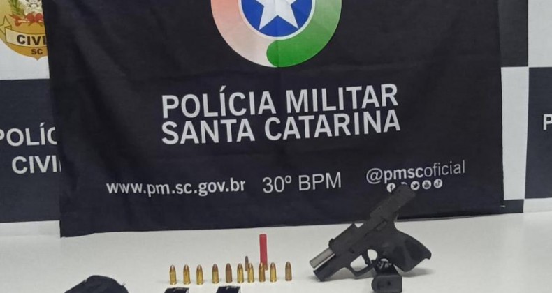 Idoso armado é preso por ameaçar outro idoso em Faxinal dos Guedes.