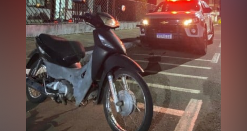PM recupera moto antes de proprietário saber do furto em Maravilha.