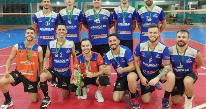 Equipe adulta de vôlei conquista o vice-campeonato na 10ª Copa Nonoai no Rio Grande do Sul