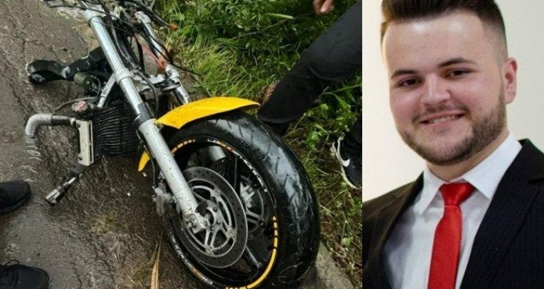 Jovem de 24 anos morre em acidente com motocicleta na SC-355.