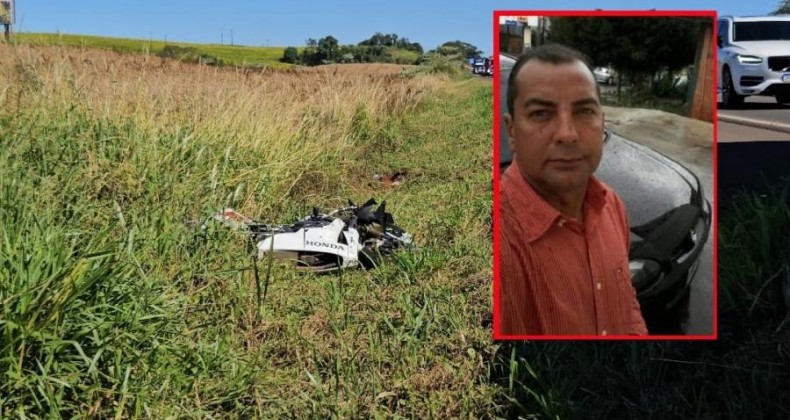 BR 282: Homem morre em acidente com três motocicletas e caminhão.