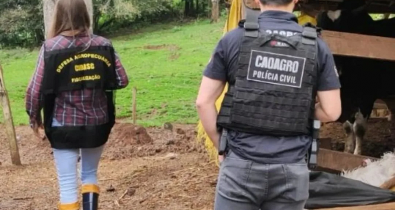 CIDASC e CAOAGRO realizam fiscalização de propriedade em Maravilha