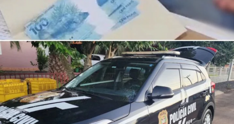 Polícia civil de Maravilha prende homem com dinheiro falso