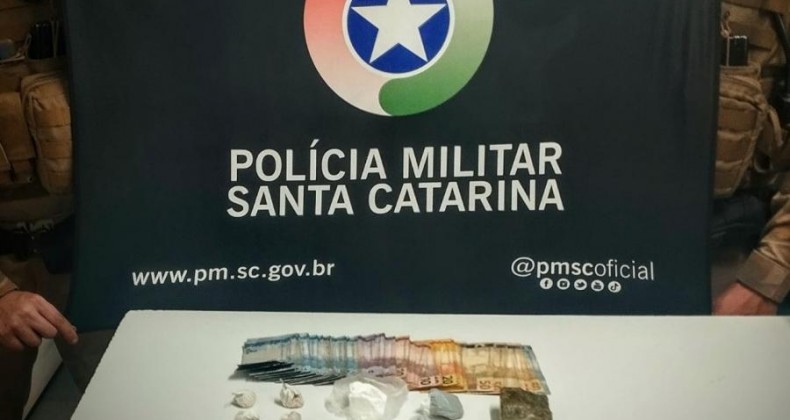 Três pessoas são presas por tráfico de drogas no Oeste de SC