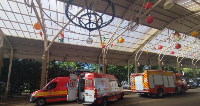 Crianças são atendidas após sofrerem queda de escada em Maravilha