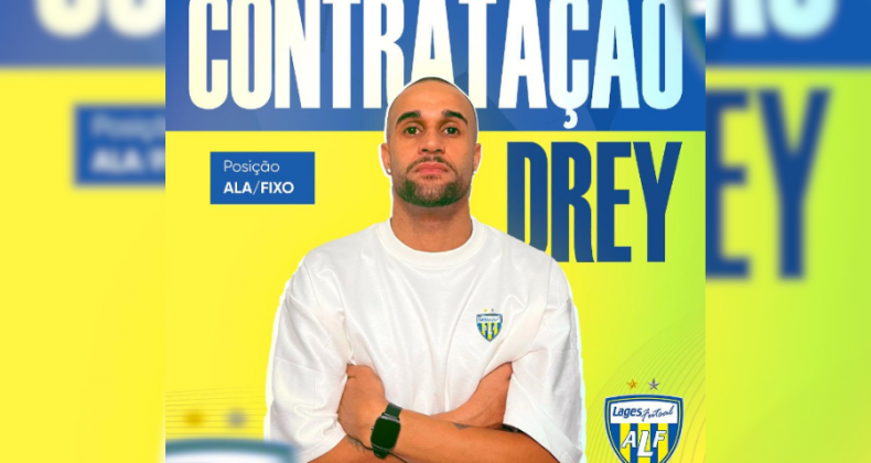 Drey, ex-Maravilha Futsal, é anunciado pela equipe de Lages