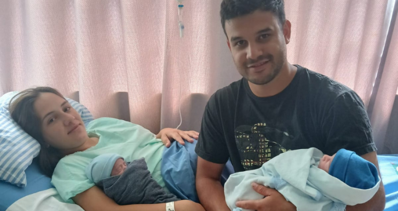 Hospital São José Registra o Primeiro Nascimento de Gêmeos do Ano