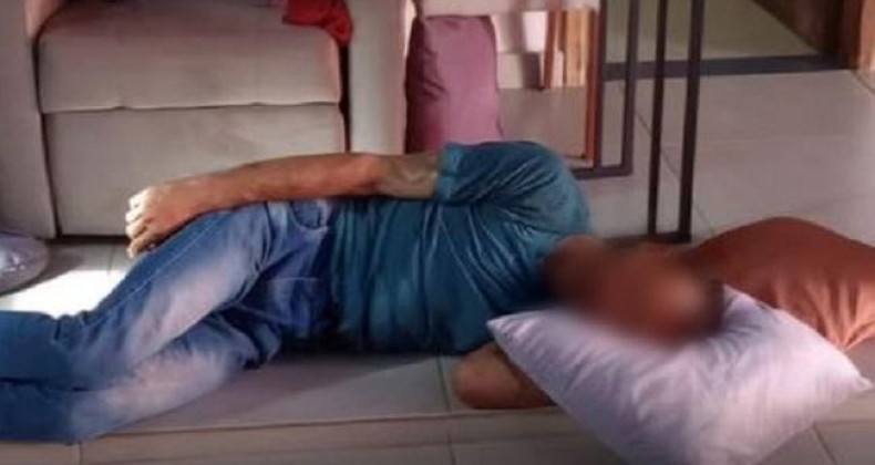 Ladrão pega no sono durante furto a residência