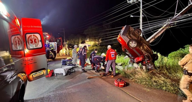 Acidente impressionante causa morte e deixa feridos em Concórdia