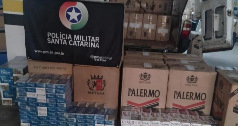 Polícia apreende cerca de 40.000 maços de cigarros em Maravilha