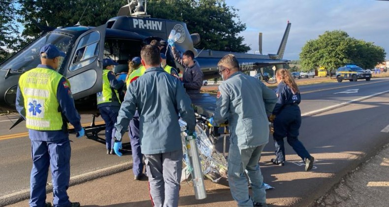 Grave acidente interrompe passagem de veículos na BR-282