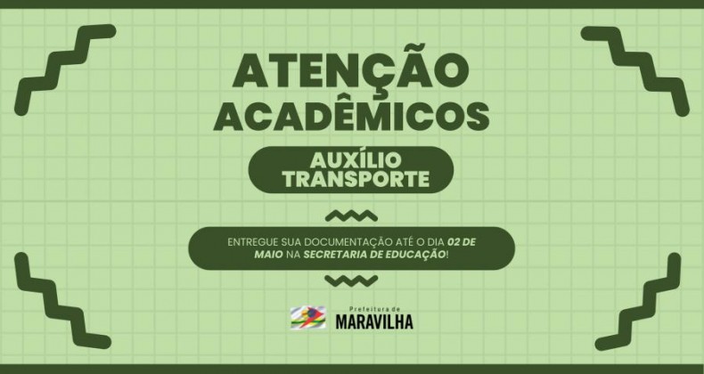 Acadêmicos de Maravilha devem atualizar documentos para receber auxílio transporte.